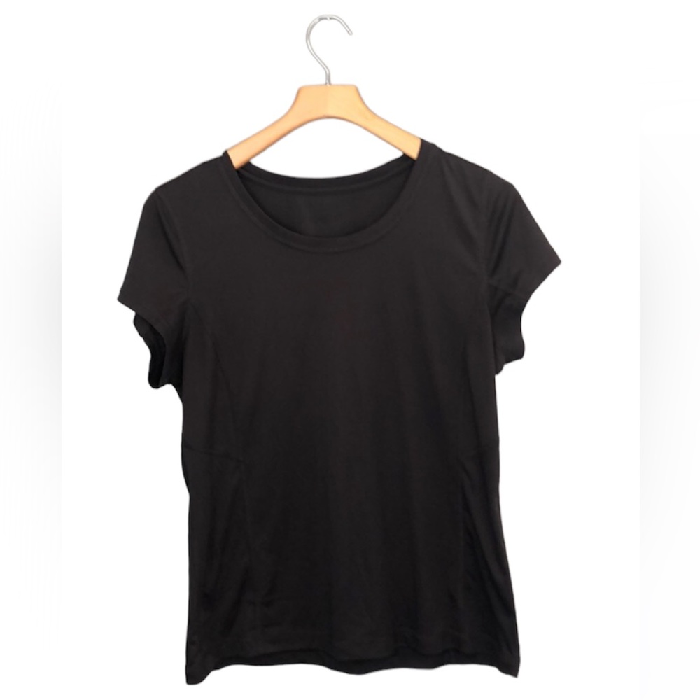 Tek Gear Black Athletic Short Sleeve Rounded Neck Tee T-Shirt XL